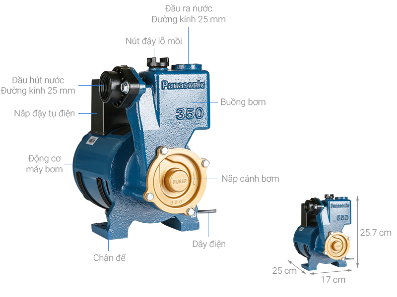Máy Bơm Nước Panasonic GP-350JA-NV5