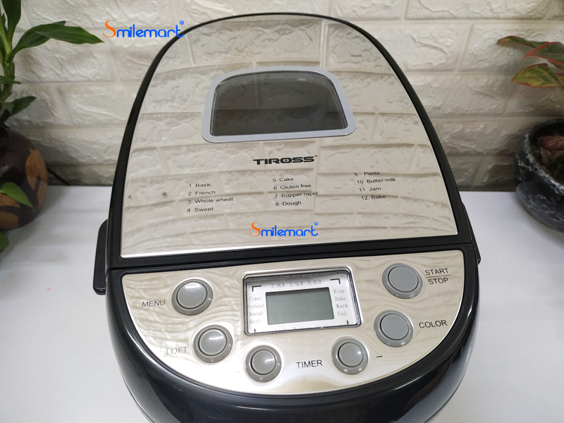 Máy Làm Bánh Mì 12 Chức Năng Tiross TS822