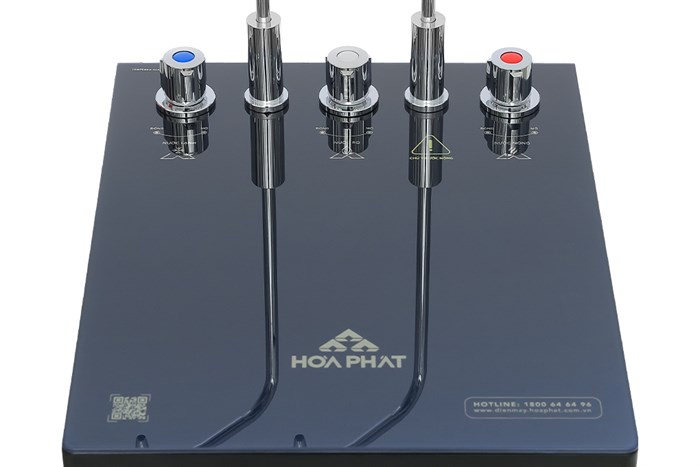 (Miễn phí lắp đặt + Tặng kèm lõi thô) Máy lọc nước nóng lạnh Hòa Phát HPN666 - Lạnh Block - 11 lõi đúc liền - Công suất 20 lít/giờ