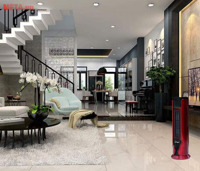Quạt Sưởi Gốm Ceramic FujiE CH-1600 ( Màu đỏ đen )
