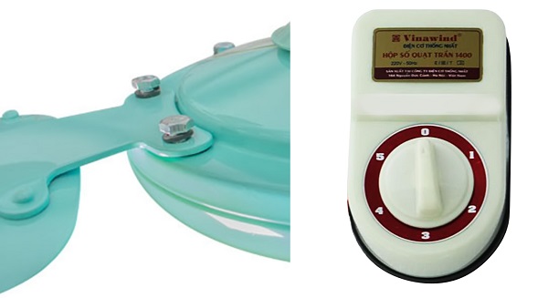 Quạt Trần Hộp Số 3 Cánh Vinawind QT1400-S, Cánh Sắt