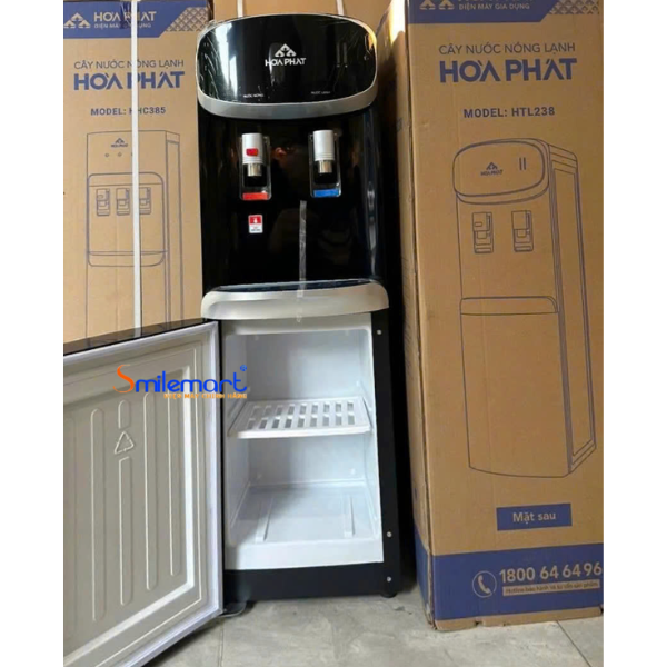 (Bảo hành 28 tháng) Cây nước nóng lạnh úp bình Hòa Phát HTL238 ( Funiki FHCT114 ) - 2 vòi nóng lạnh