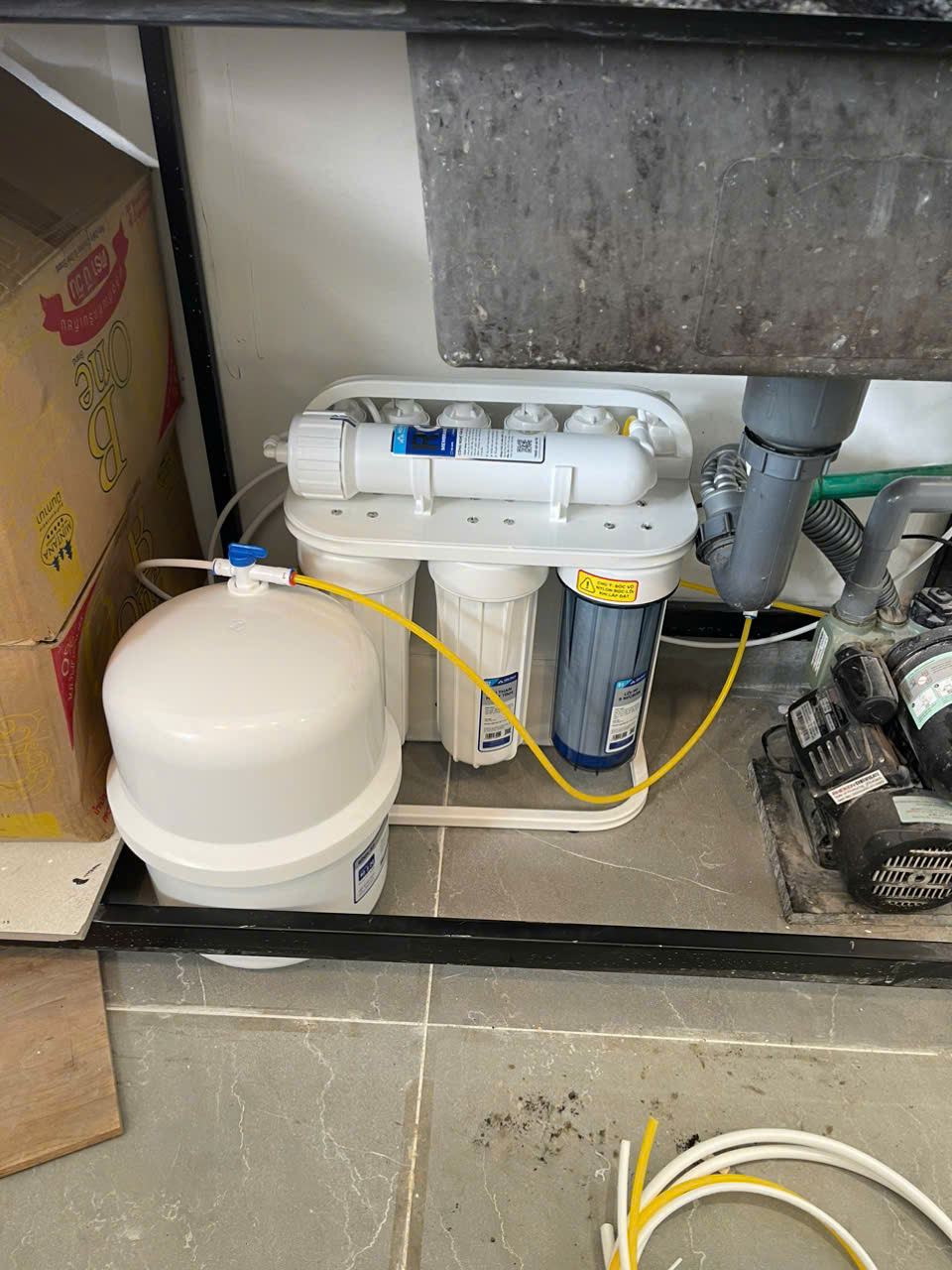 (Miễn phí lắp đặt + Tặng combo 3 lõi lọc thô ) Máy lọc nước RO để gầm Hòa Phát HPU456 / HPU416 10 lõi - bảo hành 36 tháng