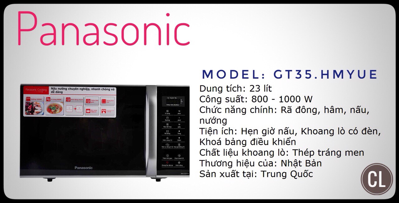 Lò vi sóng Panasonic NN-GT35HMYUE