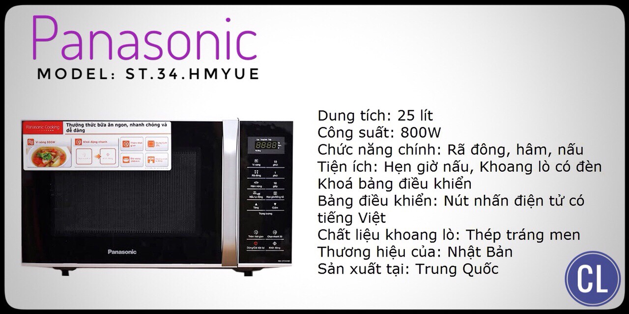 Lò vi sóng Panasonic NN-ST34HMYUE
