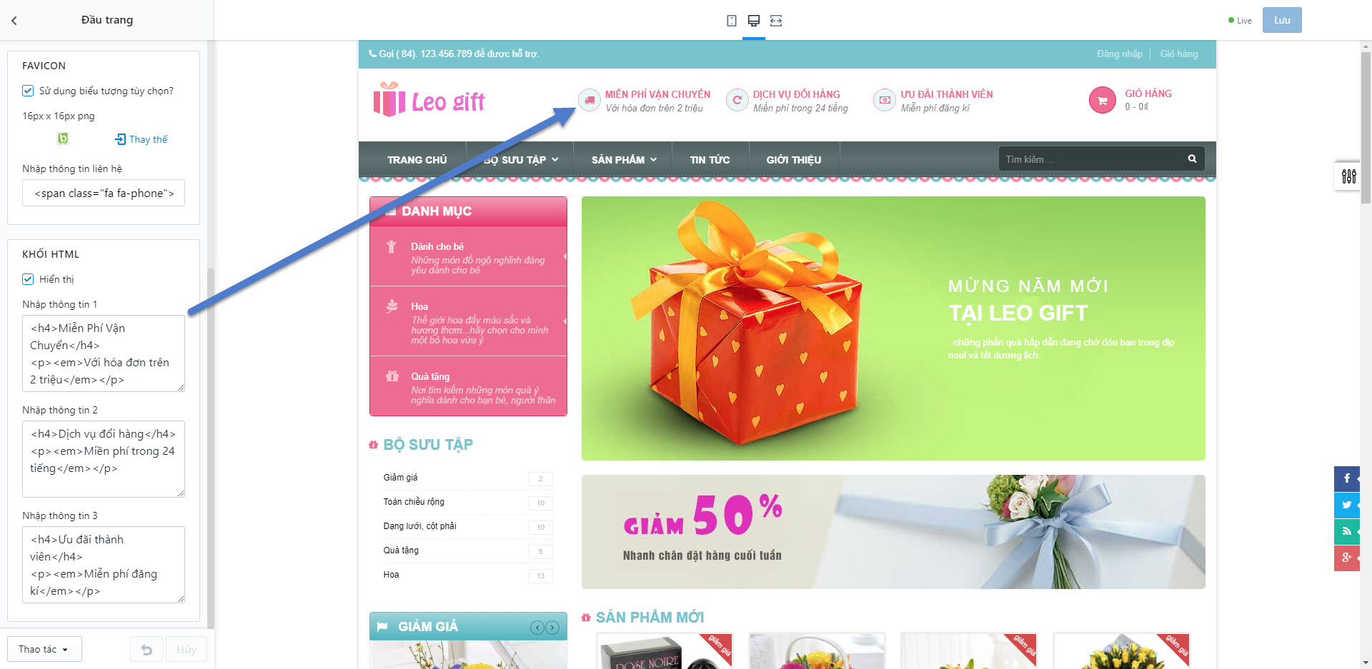 Upload theme