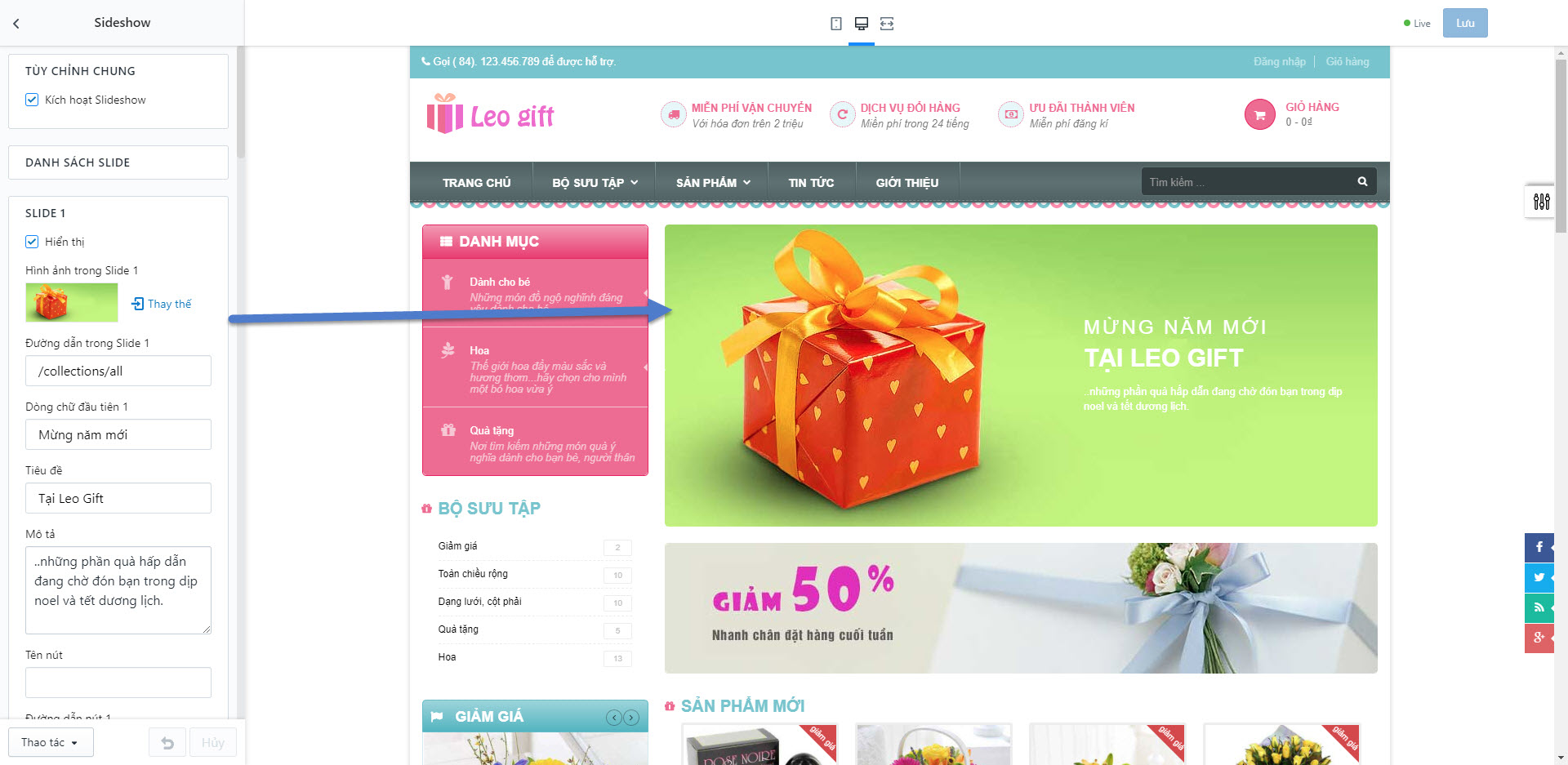 Upload theme