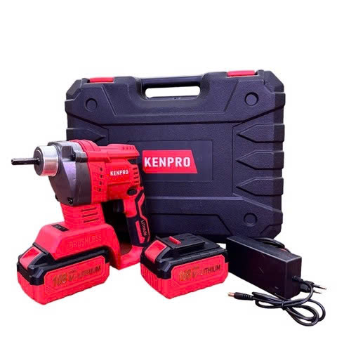 Máy Đầm Dùi Cầm Tay Dùng Pin KENPRO – 2 Pin 4.0Ah, Dây Dầm Φ35x120mm