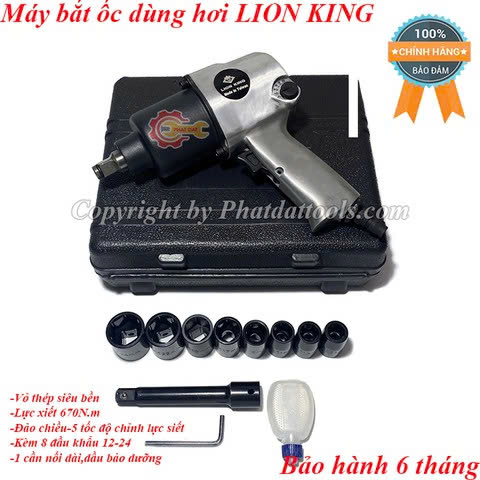 Máy bắn ốc hơi LION KING Đầu 1/2