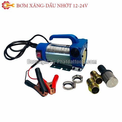 Máy bơm hút nhiên liệu xăng dầu 12V – Điện áp 12V, công suất 175W