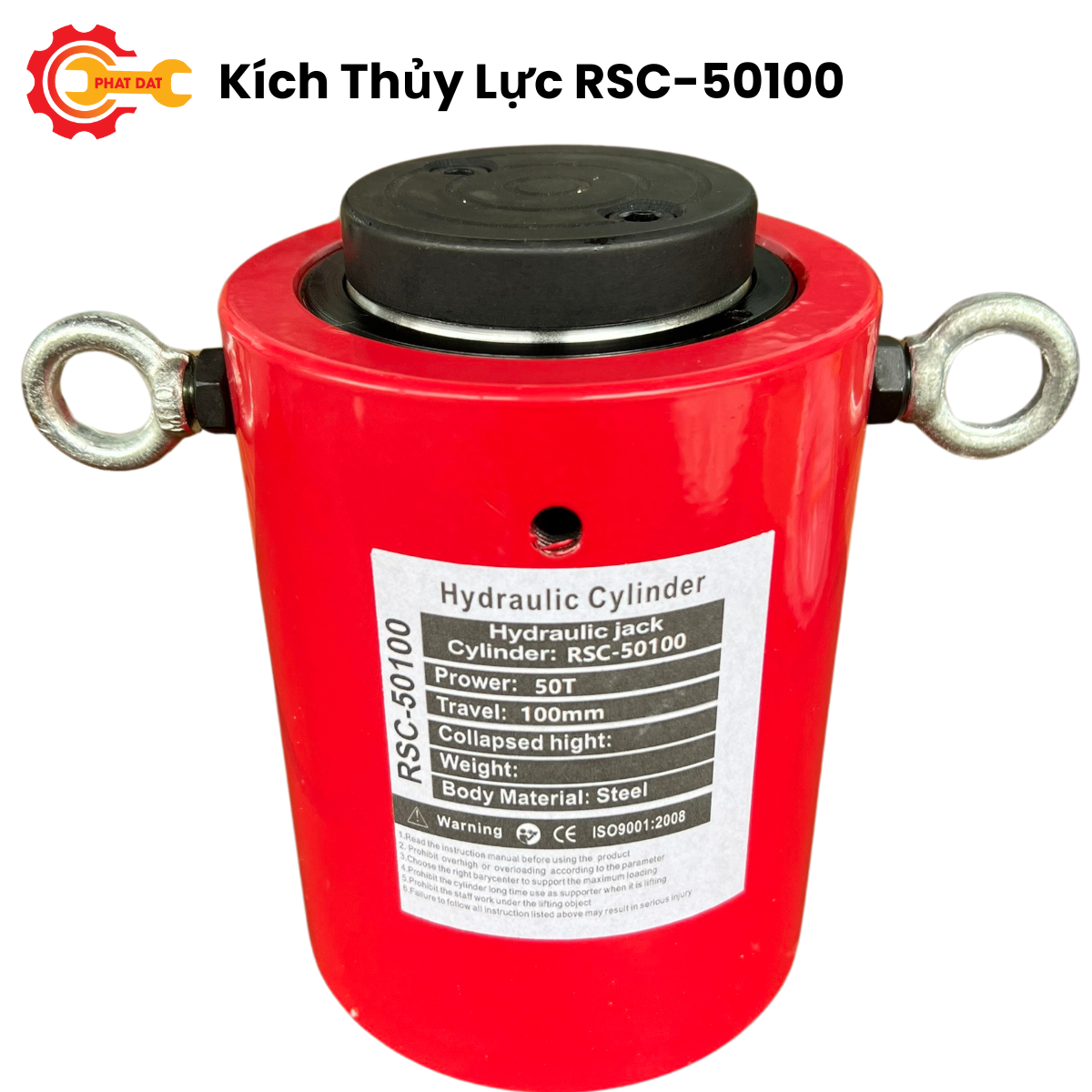 Kích Thủy Lực 50 Tấn RSC-50100 – Lực kích 50T, hành trình 100mm