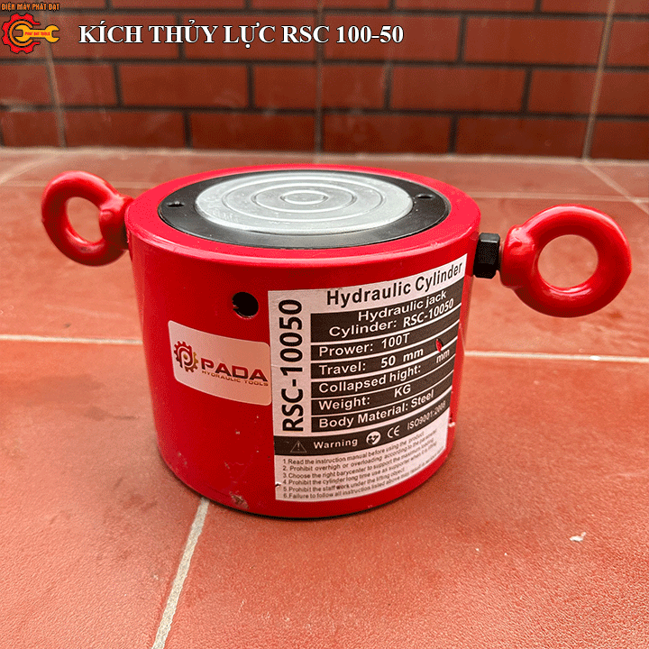 Kích Thủy Lực 100 Tấn RSC-10050 – Lực kích 100T, hành trình 50mm