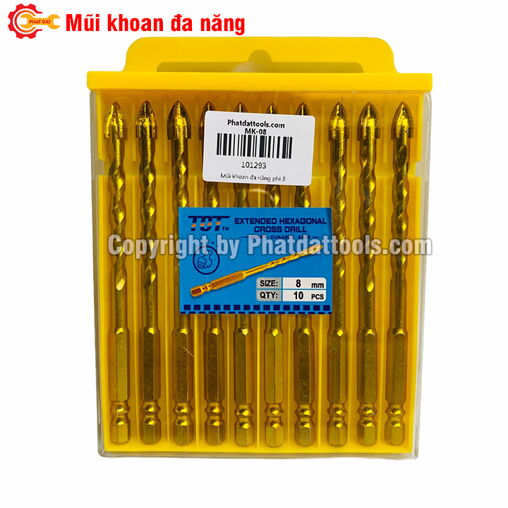 Mũi Khoan Đa Năng – Khoan Gạch, Kính, Gỗ, Kim Loại Mỏng Sắc Bén