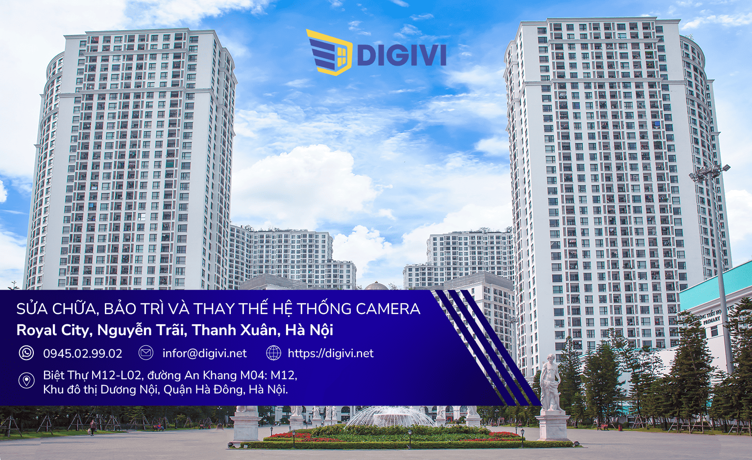 Sửa chữa, bảo trì và thay thế hệ thống camera tại Royal City