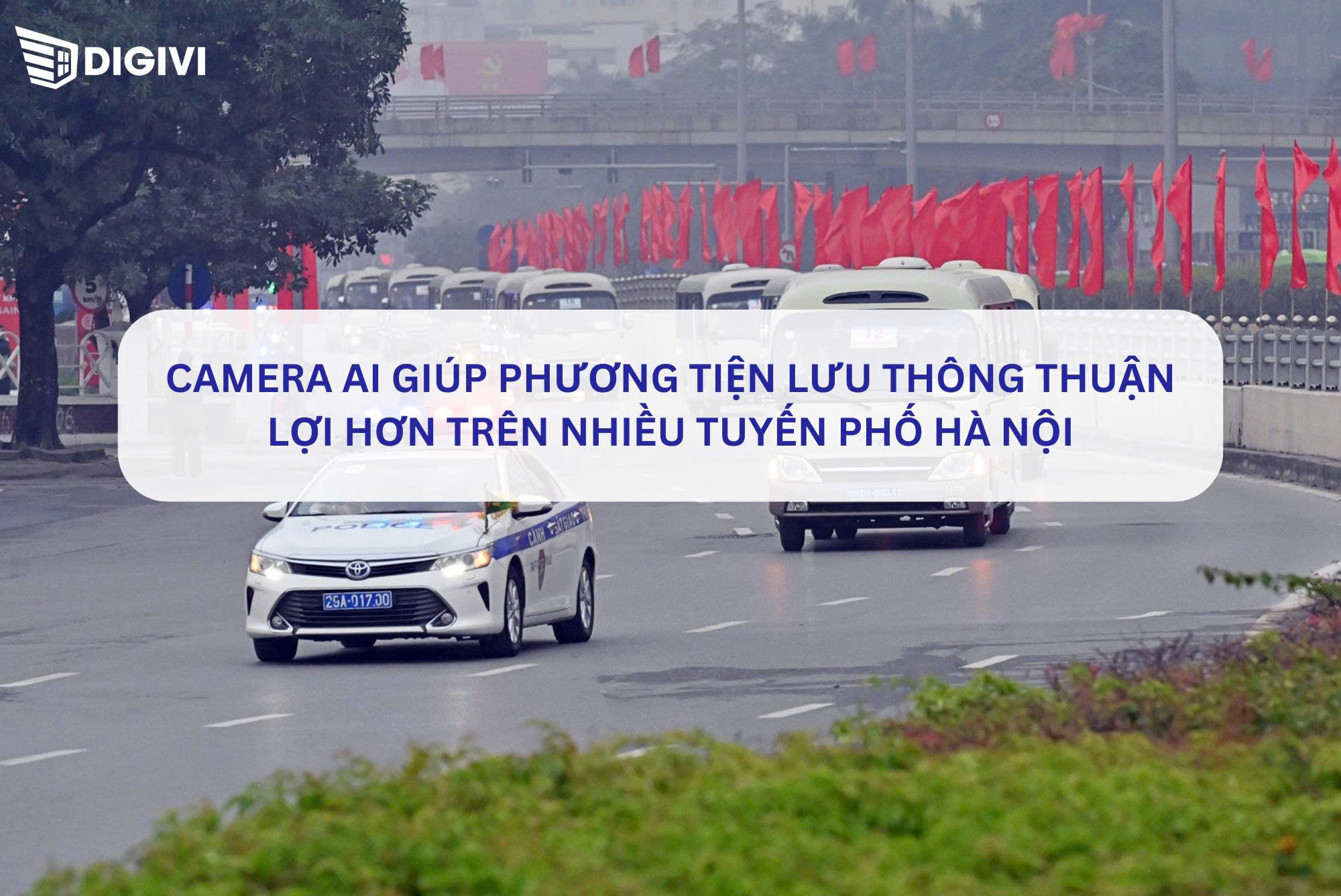 Camera AI giúp phương tiện lưu thông thuận lợi hơn trên nhiều tuyến phố Hà Nội