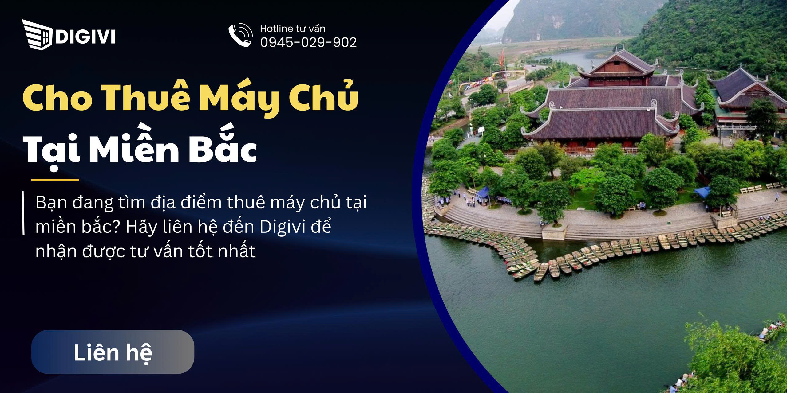 Cho thuê máy chủ tại miền Bắc - Công ty Digivi