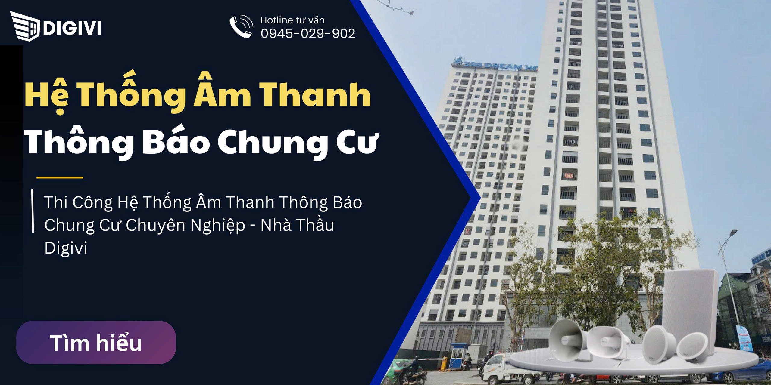 Thi Công Hệ Thống Âm Thanh Thông Báo Chung Cư Chuyên Nghiệp