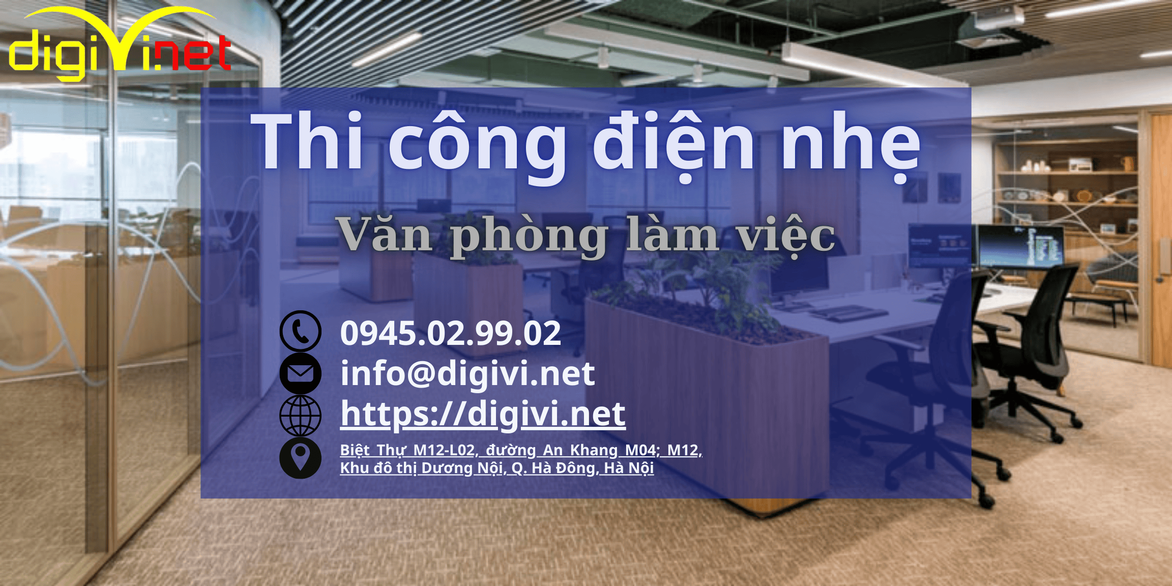 Thi công điện nhẹ cho văn phòng làm việc