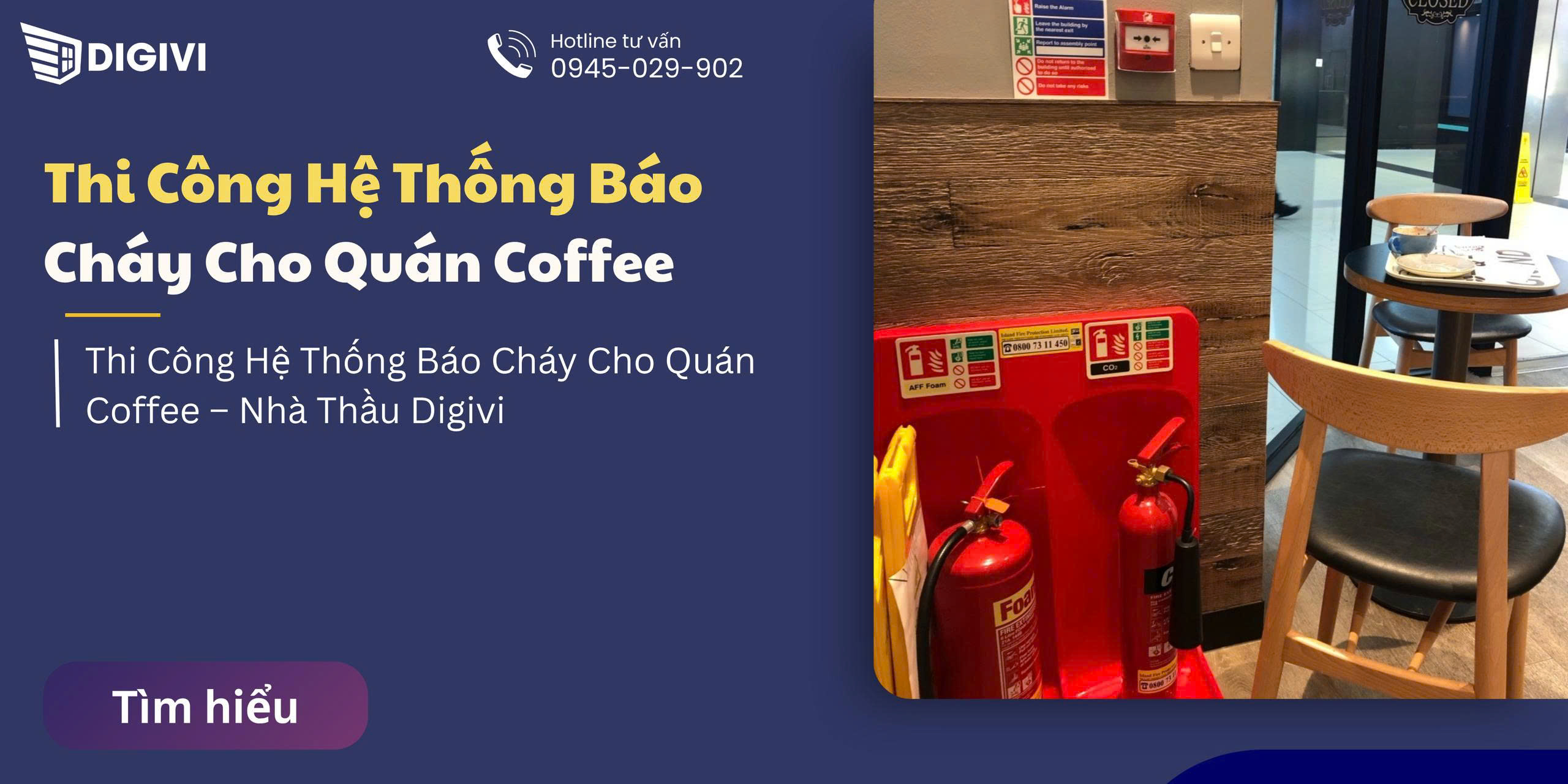 Thi Công Hệ Thống Báo Cháy Cho Quán Coffee – Nhà Thầu Digivi