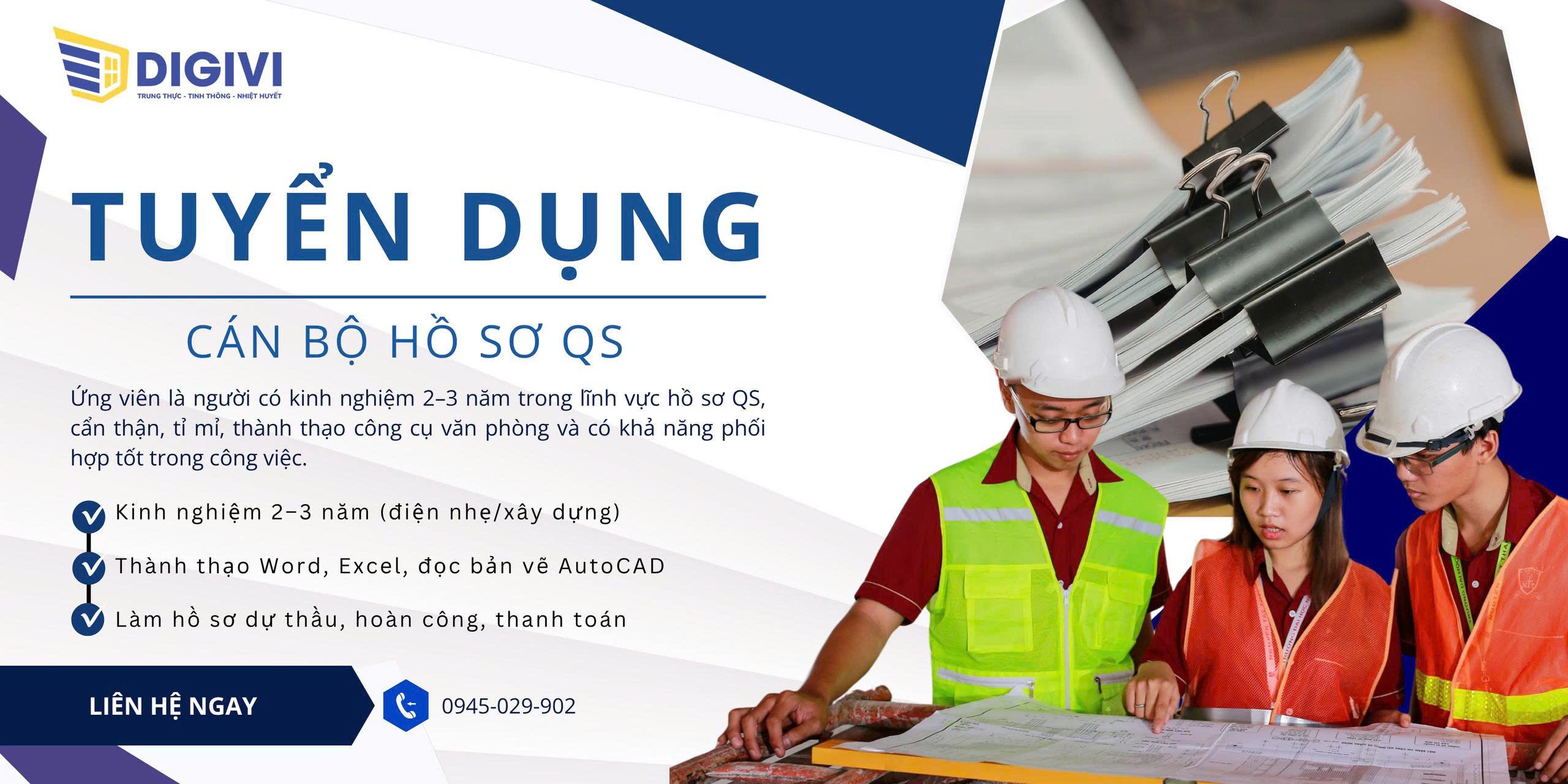 Cán Bộ Hồ Sơ QS - Công ty TNHH Digivi