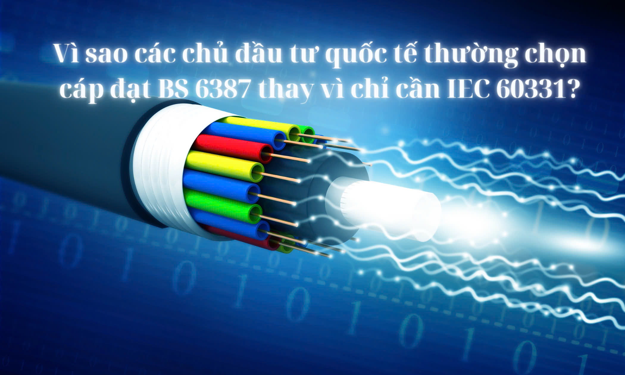 Vì sao các chủ đầu tư quốc tế thường chọn cáp đạt BS 6387 thay vì chỉ cần IEC 60331?