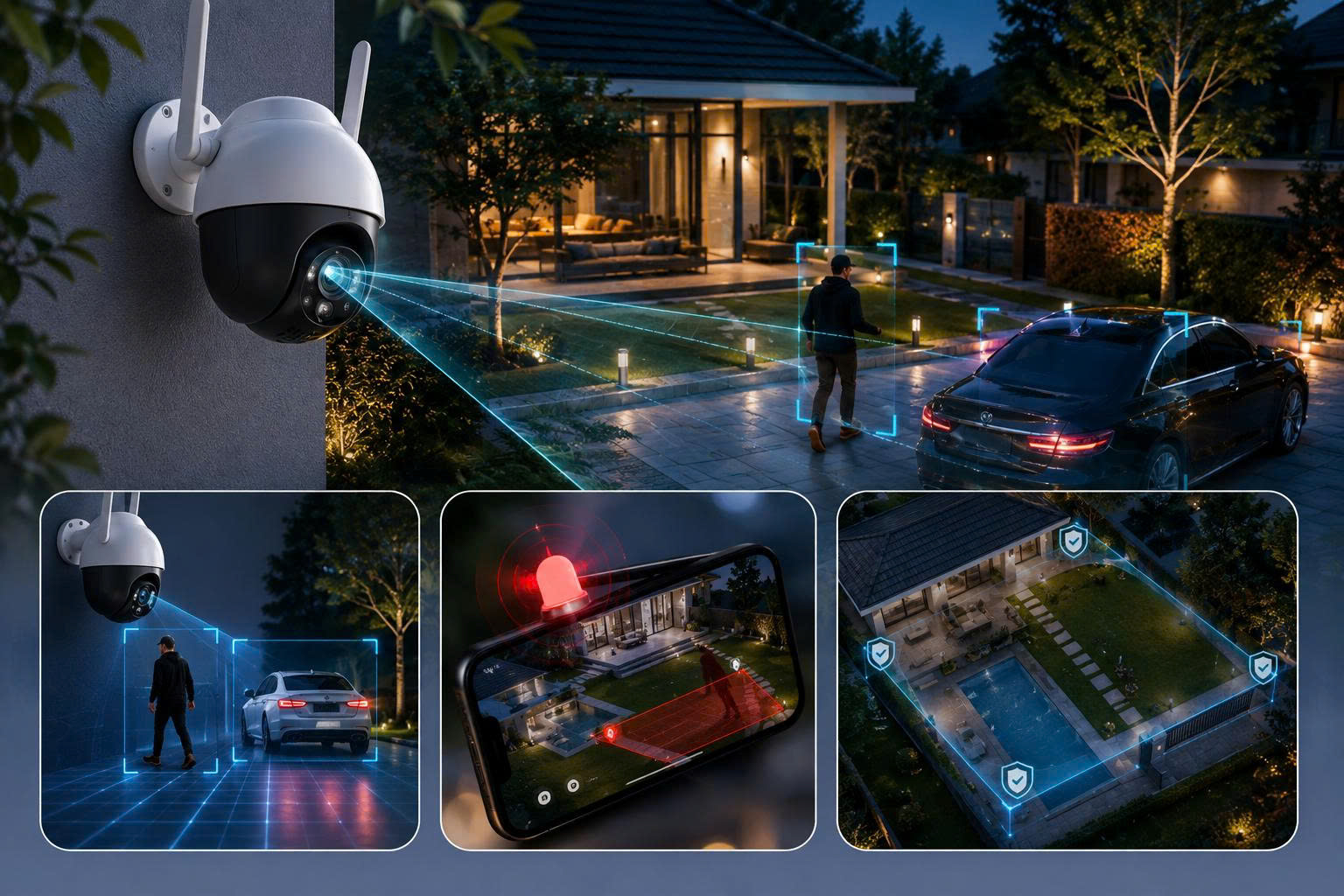 Camera AI mang lại gì cho hệ thống giám sát sân vườn?