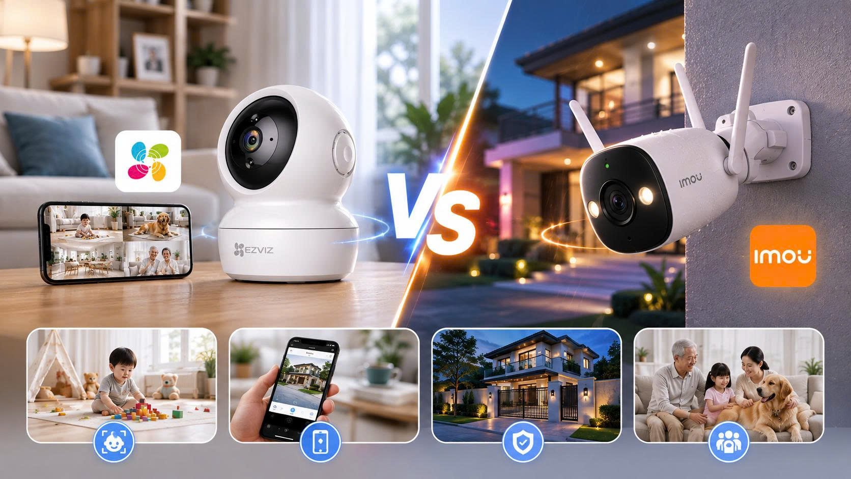 Nên Mua Camera Ezviz Hay Camera Imou?