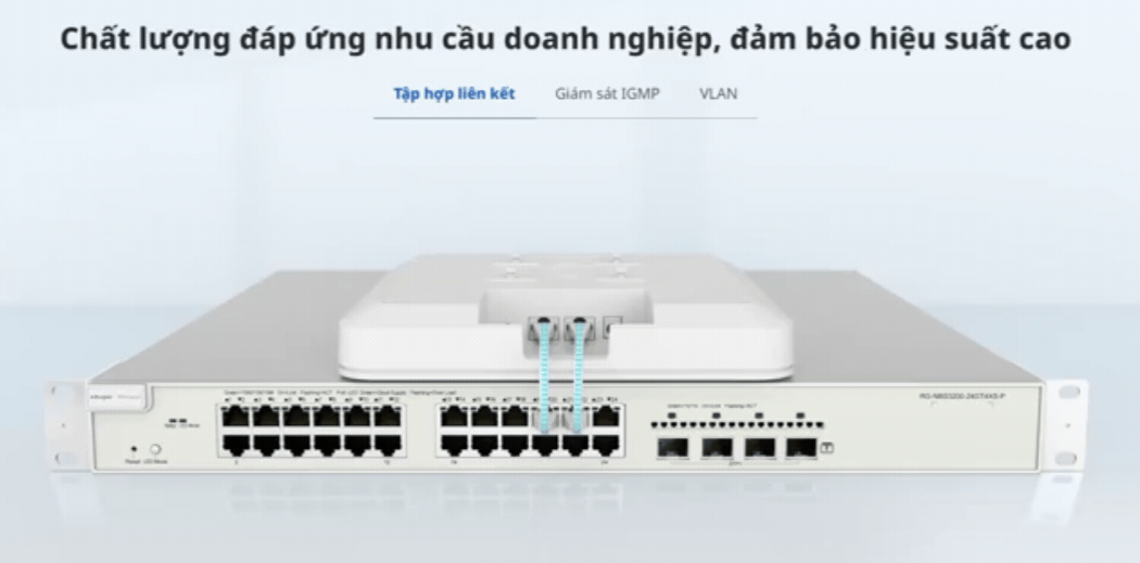 Tập hợp liên kết của thiết bị Switch RG-NBS5200-48GT4XS-UP