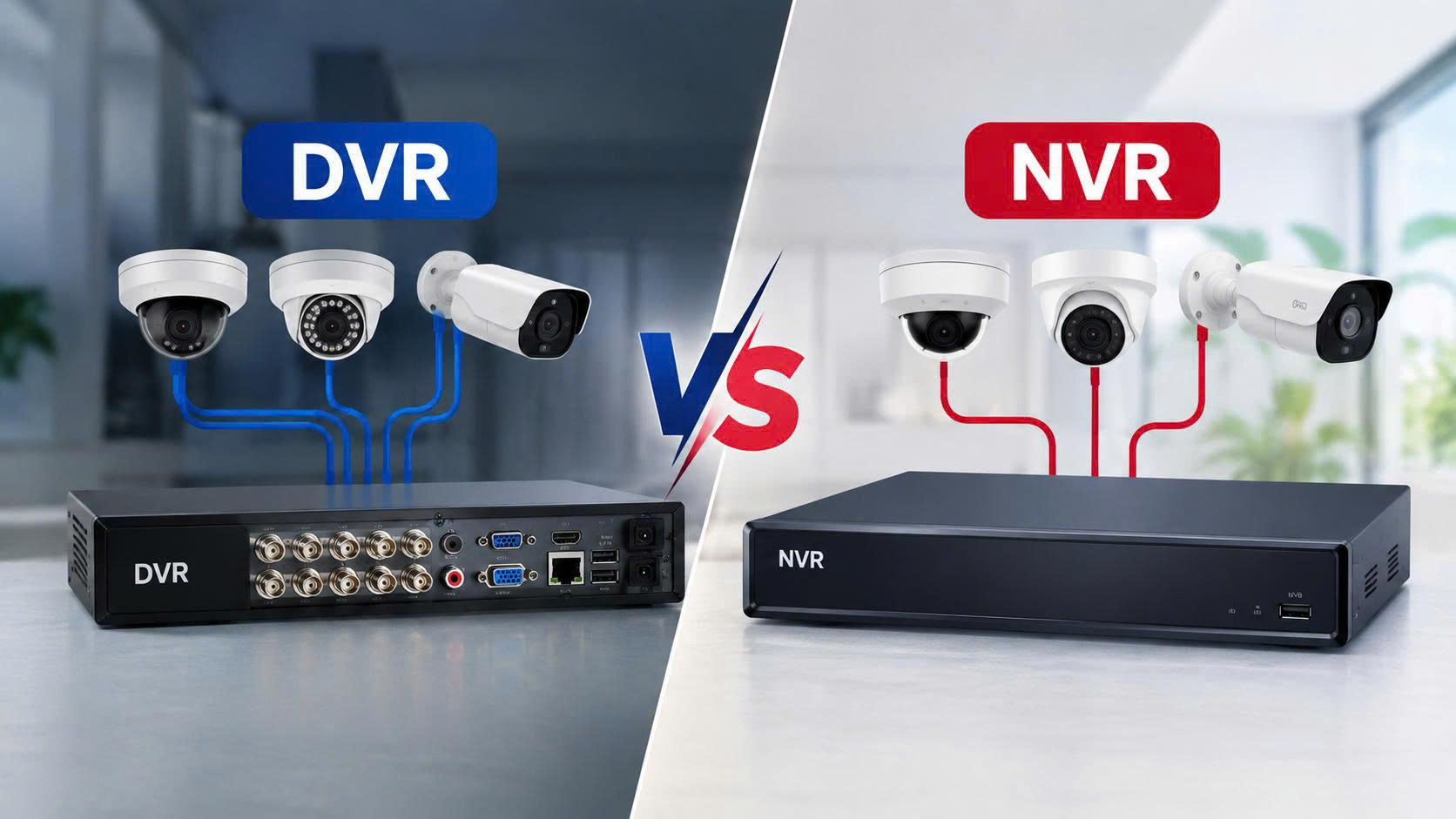 Nên chọn DVR hay NVR?