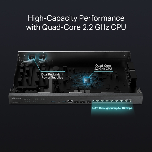 ER8411 - Omada: VPN Router với Cổng 10G