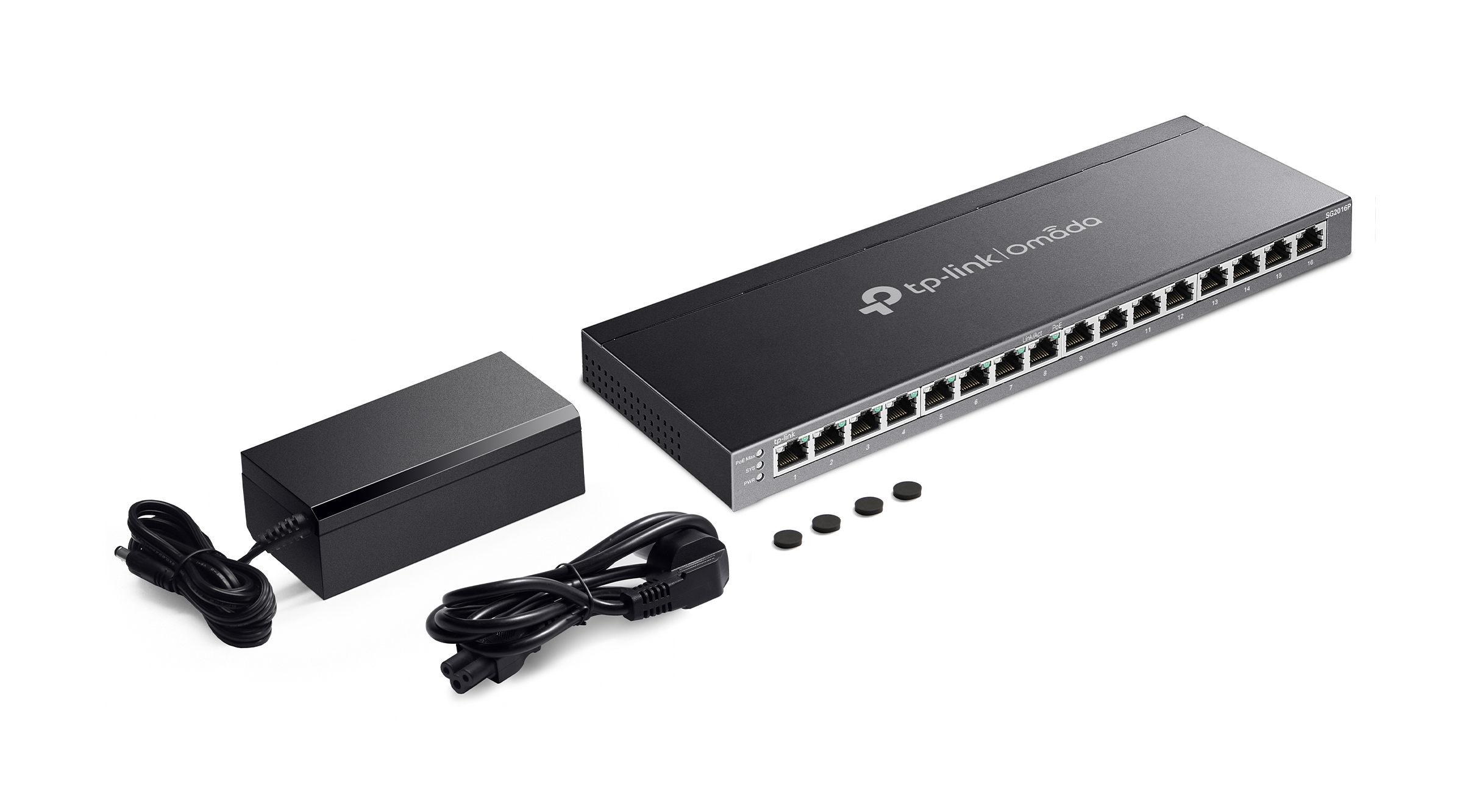 Switch 16 cổng Gigabit với 8 cổng PoE+ TP-Link TL-SG2016P