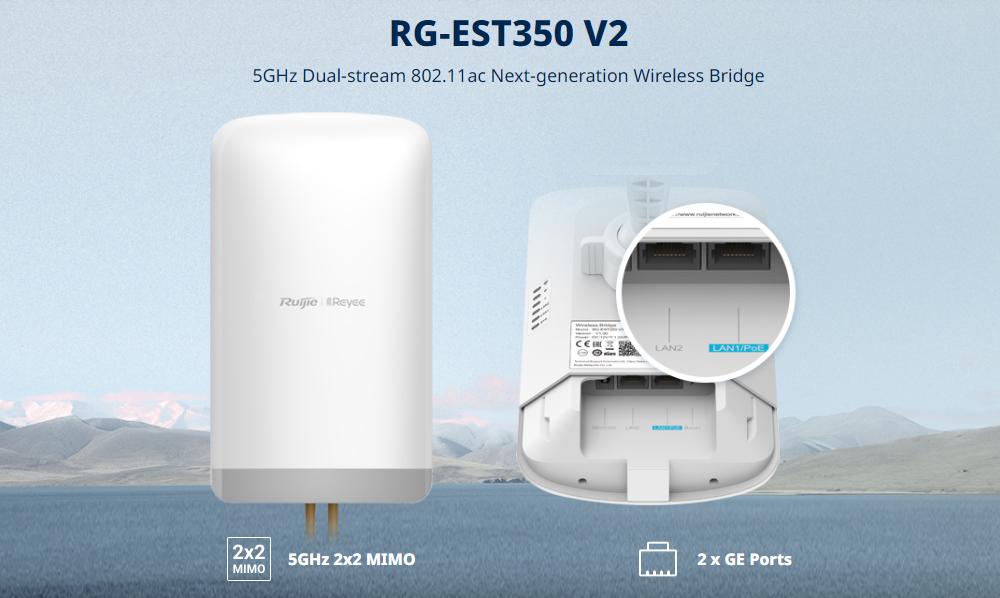 Thiết bị WiFi Ngoài Trời RG-EST350 V2