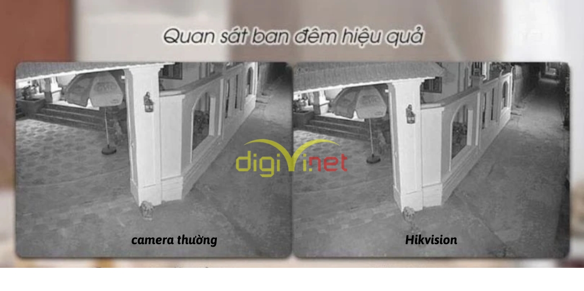 so sánh hình ảnh camera thường và camera hikvison