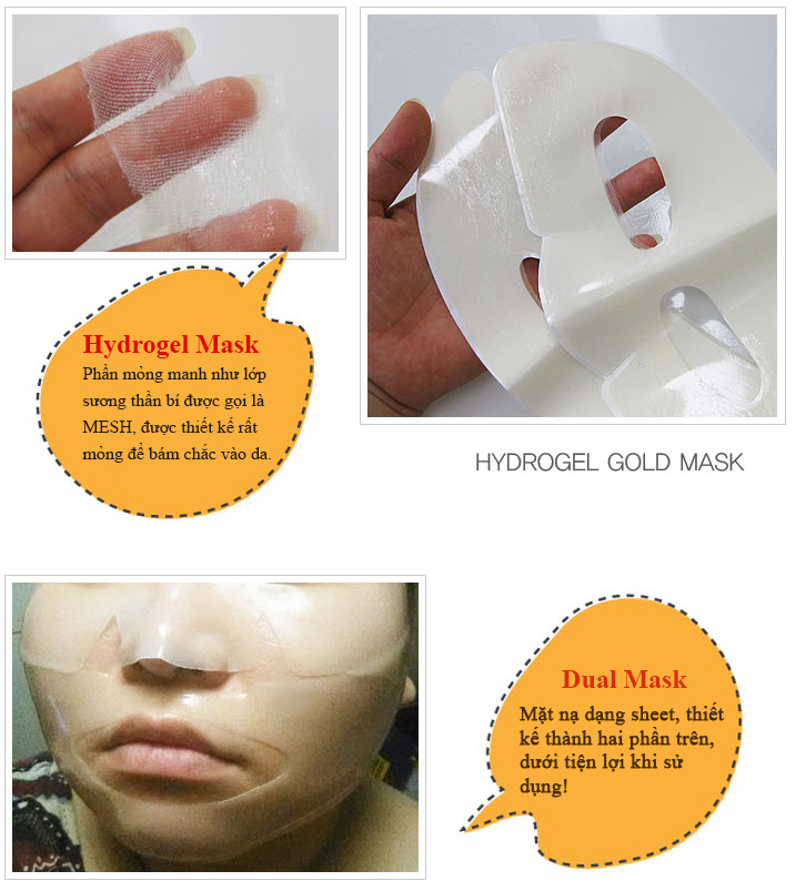 Mỹ phẩm Queenie mặt nạ vàng tinh khiết, nâng cơ, trẻ hóa làn da Queenie