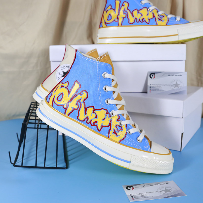 Converse x GOLF WANG cao cổ vải họa tiết CCVH104