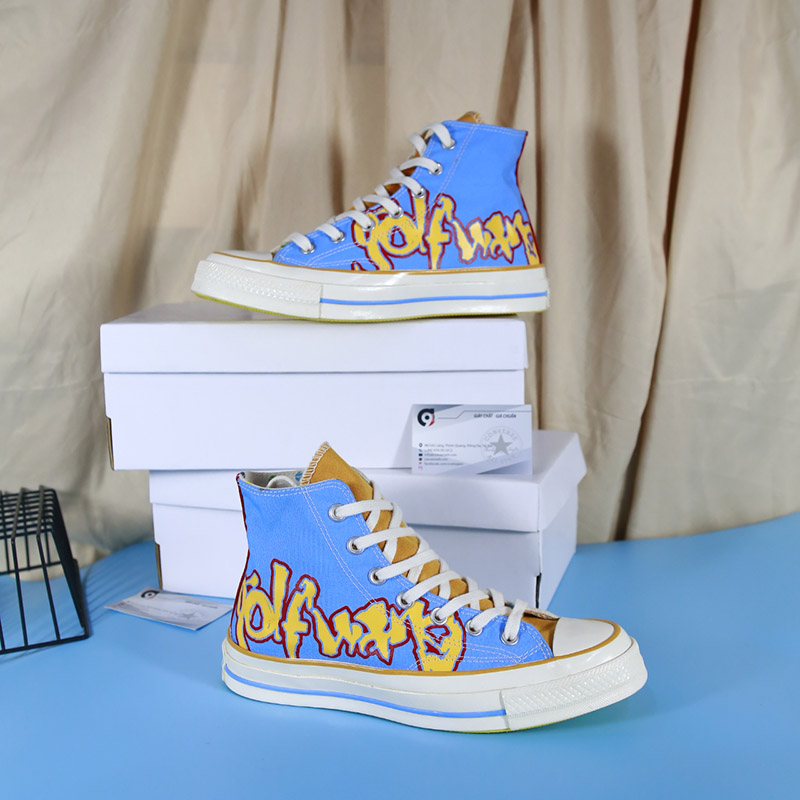 Converse x GOLF WANG cao cổ vải họa tiết CCVH104