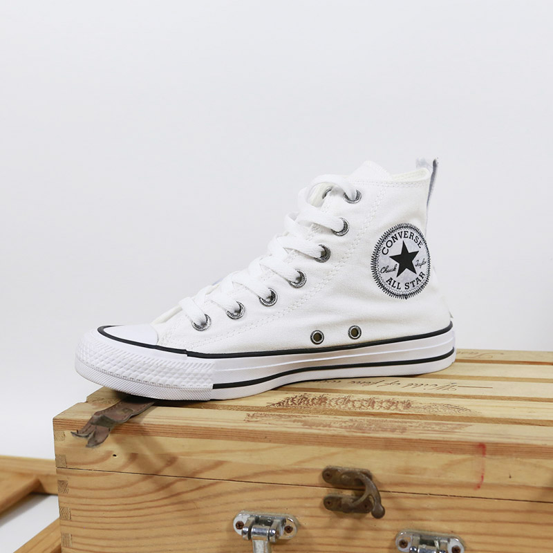 Converse classic cao cổ vải trắng CCVT085