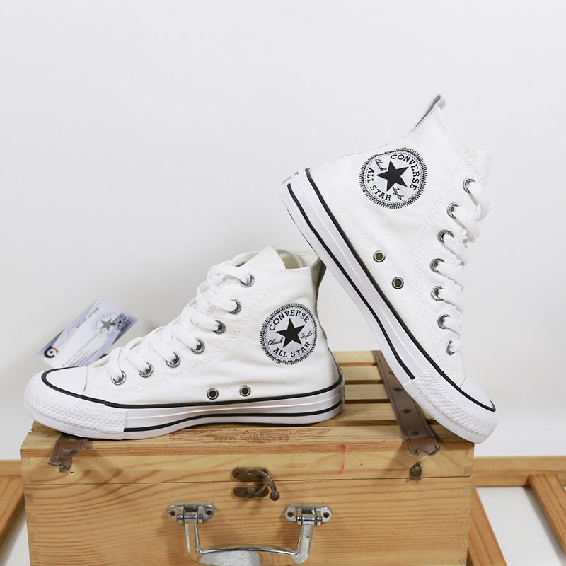 Converse classic cao cổ vải trắng CCVT085