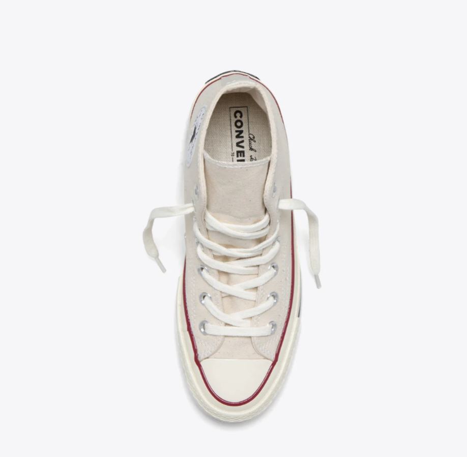 1970s parchment giày Convers chuck 70