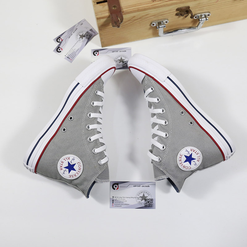 Converse classic cao cổ vải ghi CCVG008