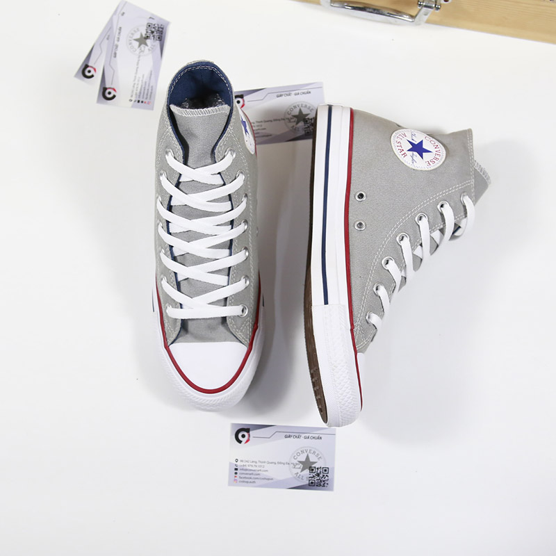 Converse classic cao cổ vải ghi CCVG008