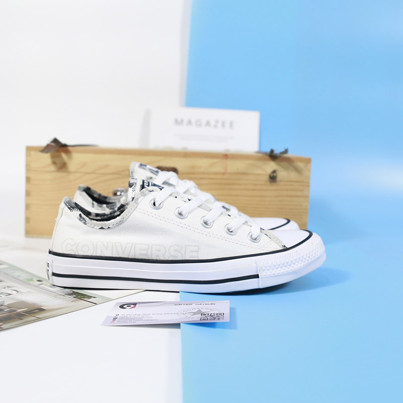 Converse thấp cổ vải trắng CTVT105