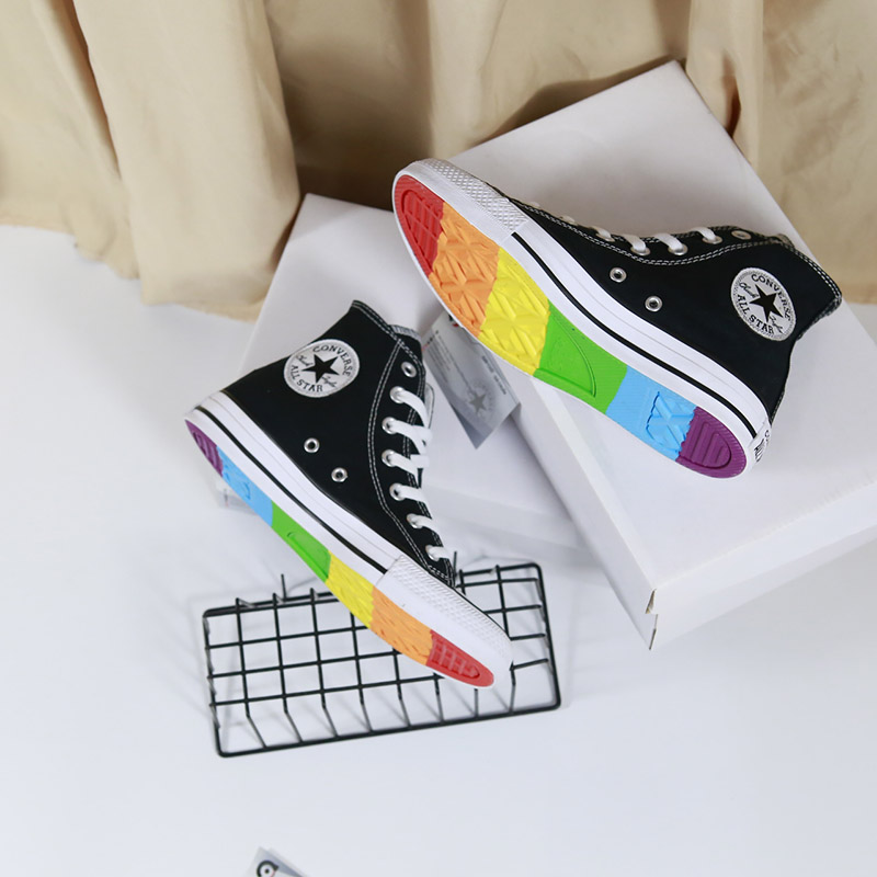 Converse Custom Pride By You cao cổ vải đen CCVD081 Converse Custom Pride By You cao cổ vải đen CCVD081