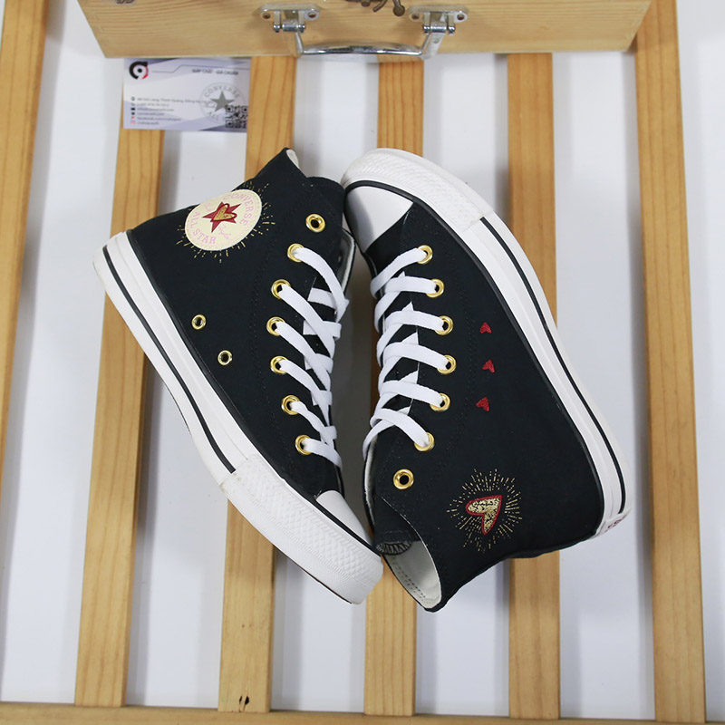 Converse cao cổ vải đen CCVD089