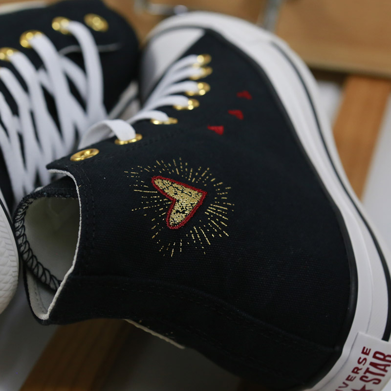 Converse cao cổ vải đen CCVD089