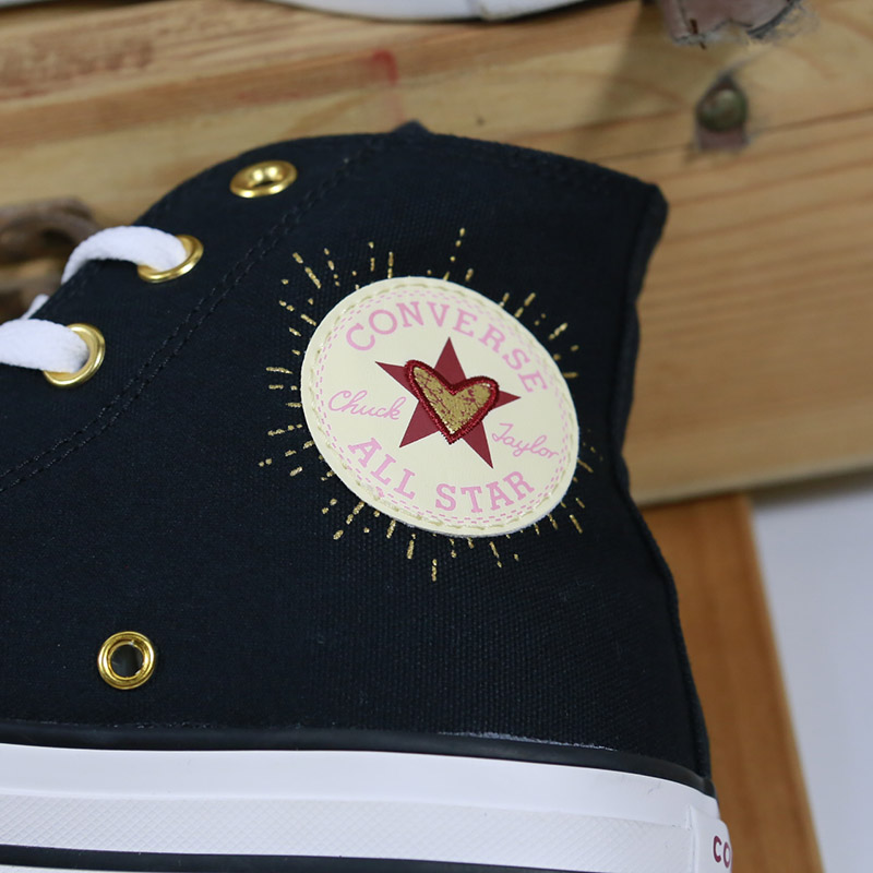 Converse cao cổ vải đen CCVD089