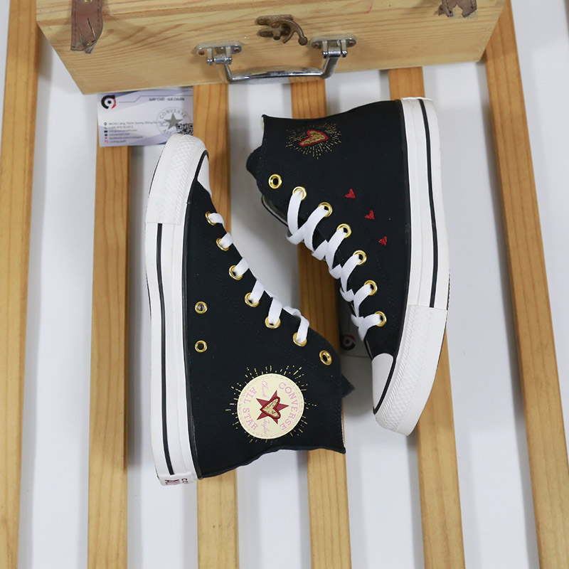 Converse cao cổ vải đen CCVD089