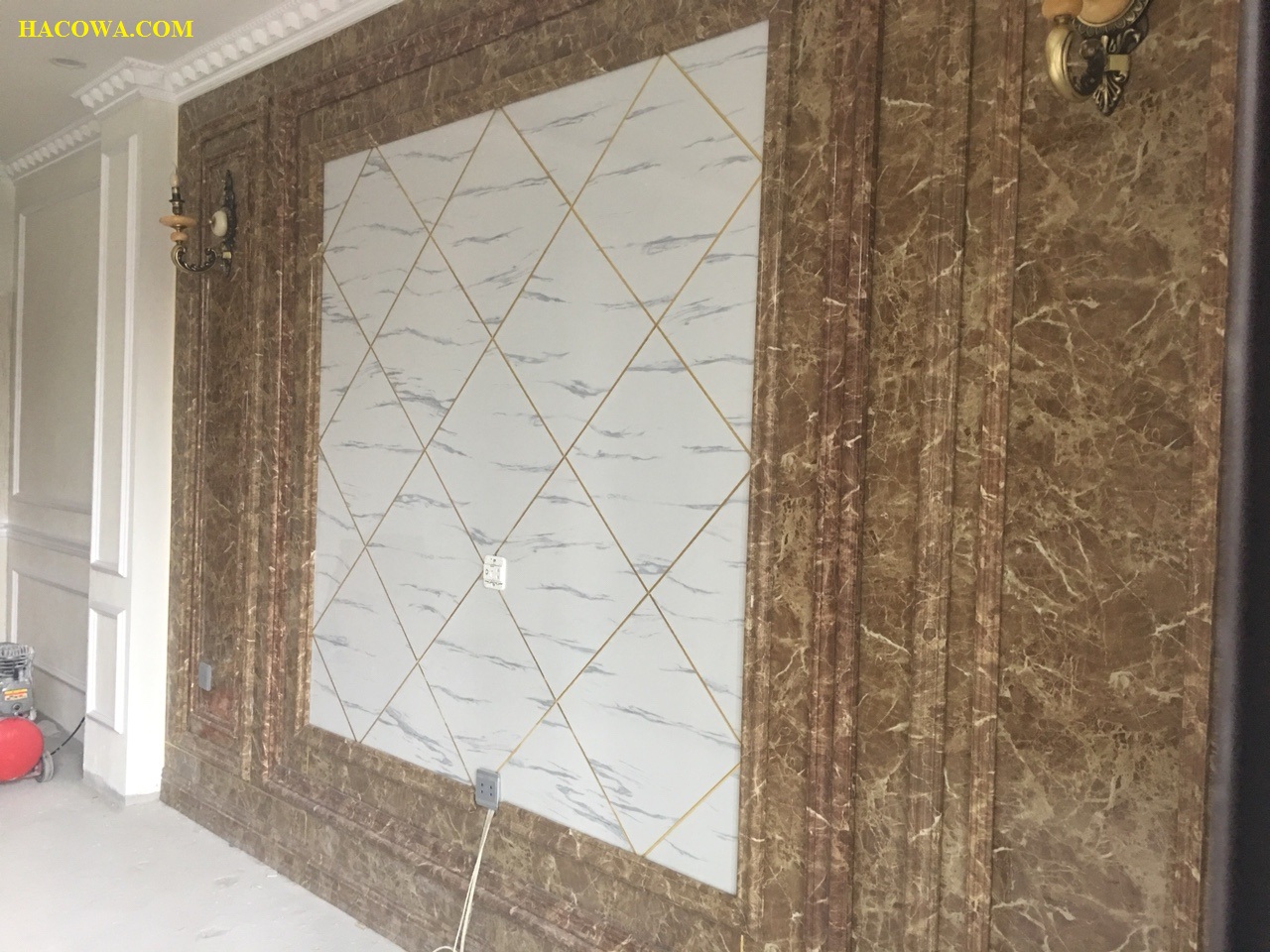 Tấm ốp PVC vân đá - giải pháp thay thế đá tự nhiên