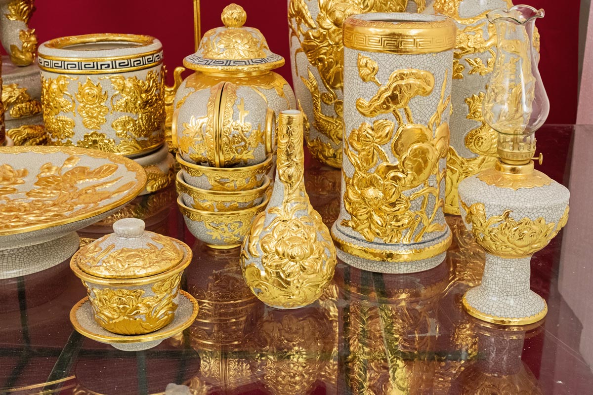 Ứng dụng của dát vàng trong thủ công mỹ nghệ