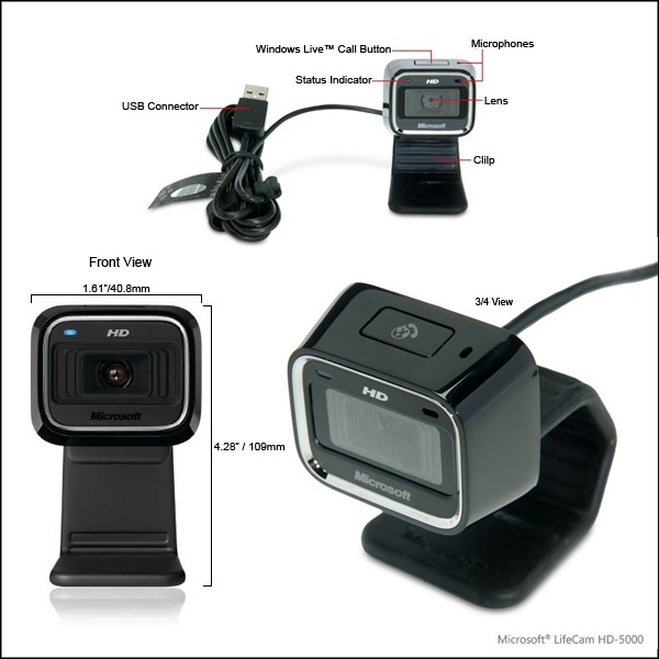 Webcam Microsoft LifeCam HD5000